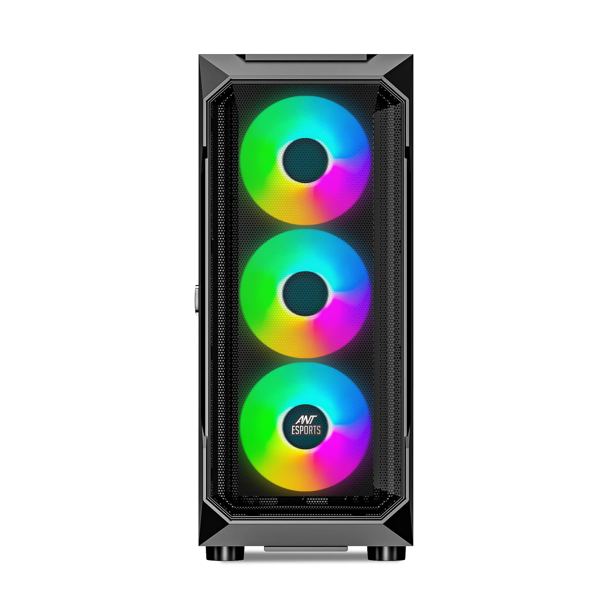 Ant Esports Gaming Cabinet ICE-410TG Black Type-c view 2